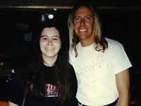 Sharan with Jeff Watson.